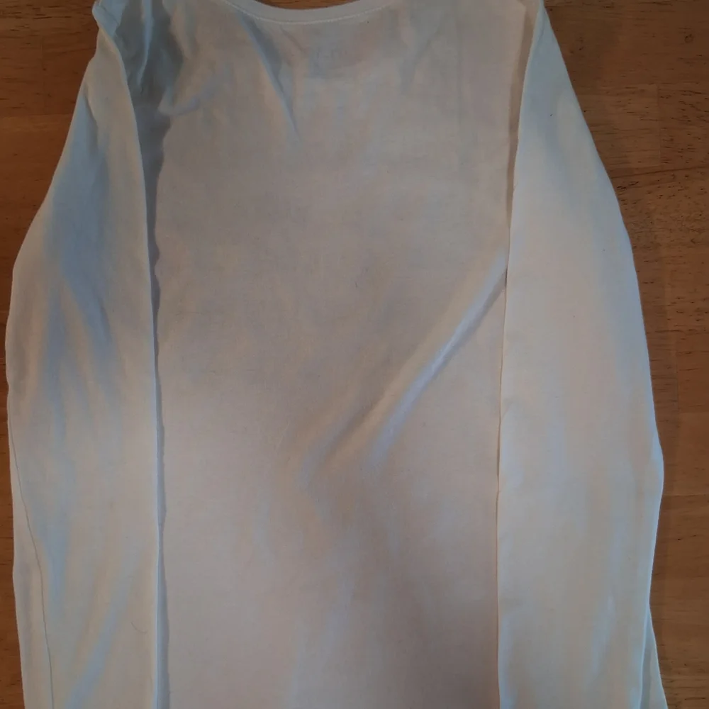 The Children's Place Girls White Long Sleeve Tee with Colorful Icons Size Large